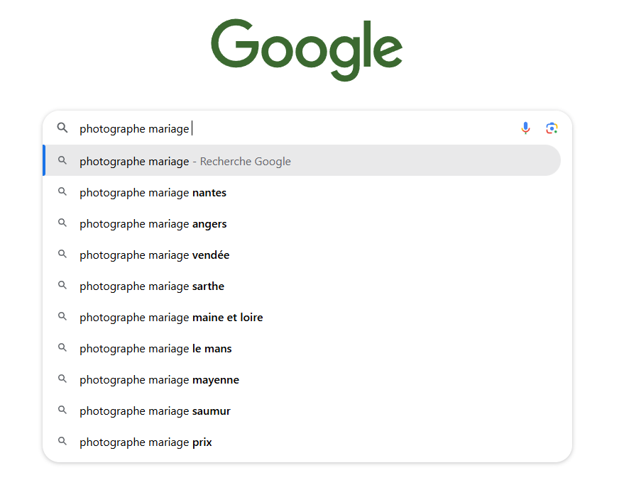 astuce pour choisir son mot-clé en regardant les suggestions google